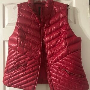 Talbots Red Quilted Puffer Vest